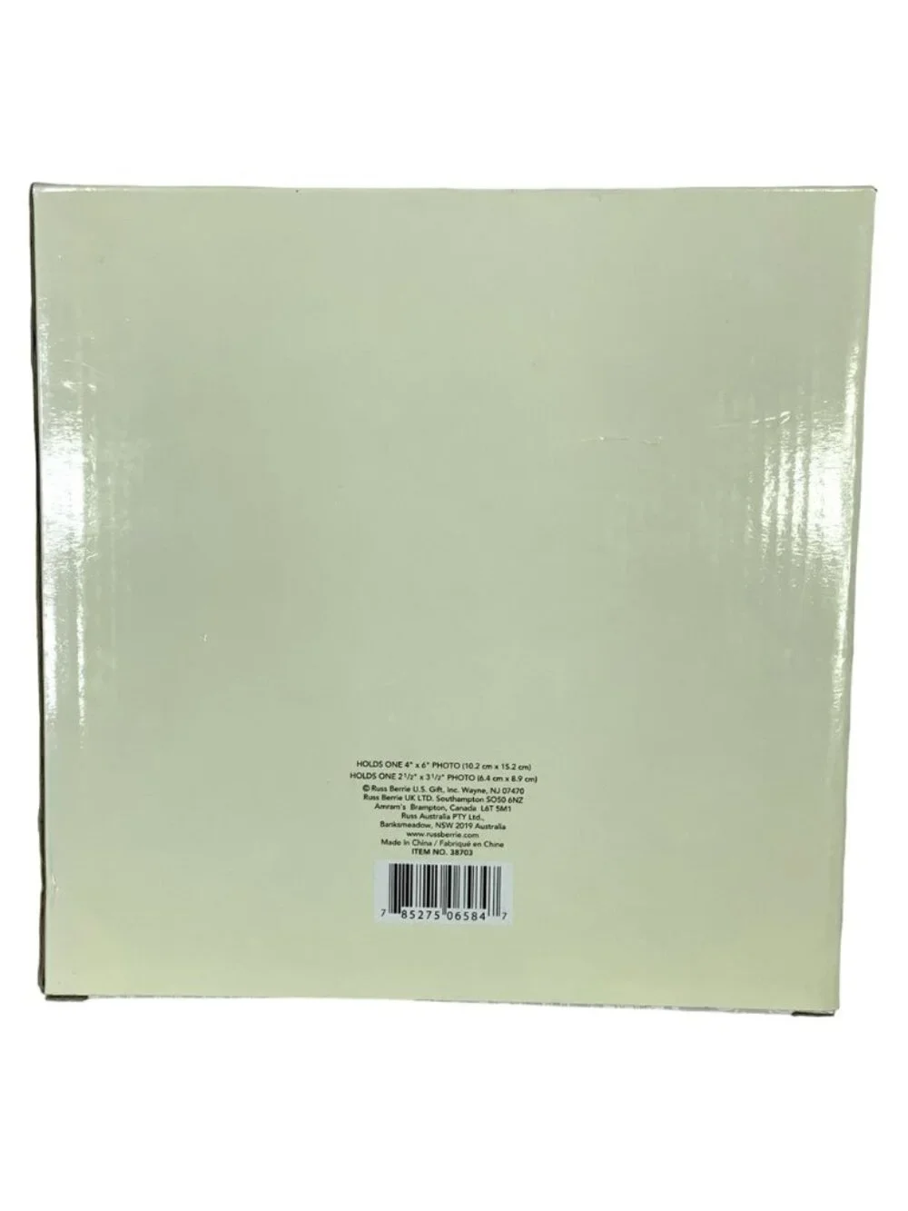 Photo Frame 40Th Anniversary Porcelain Holds 2 Photos Now and Then Keepsake Gift